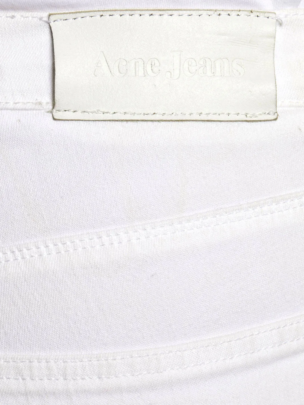 2010 Acne Jeans white slim jeans