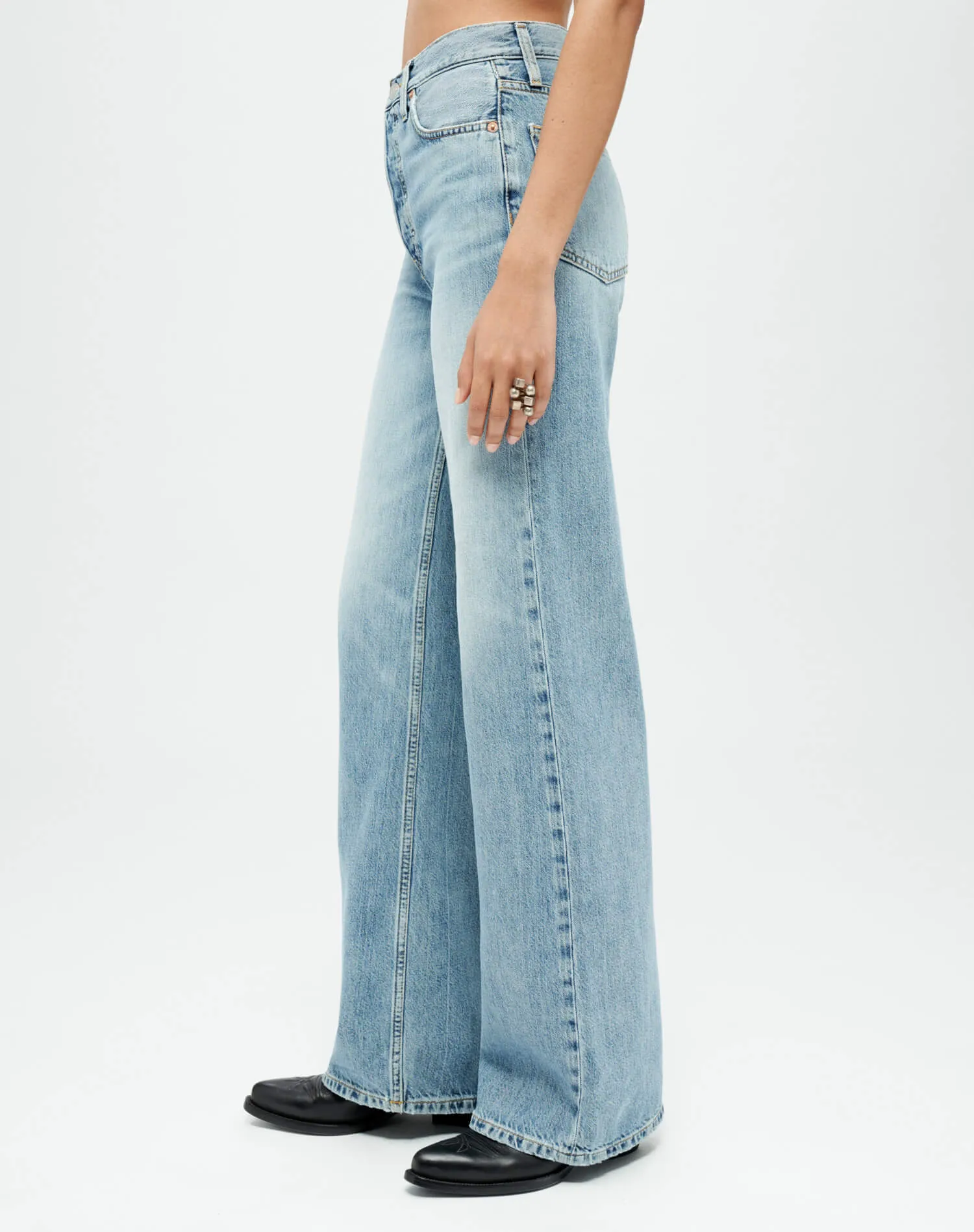 70s Ultra High Rise Wide Leg - Sunfaded Flow