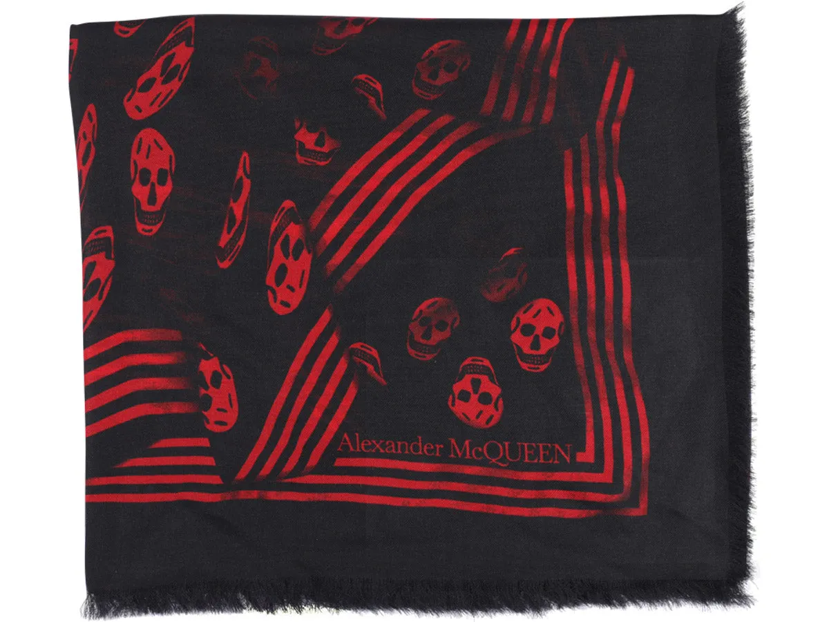 Alexander McQueen Skull Printed Scarf