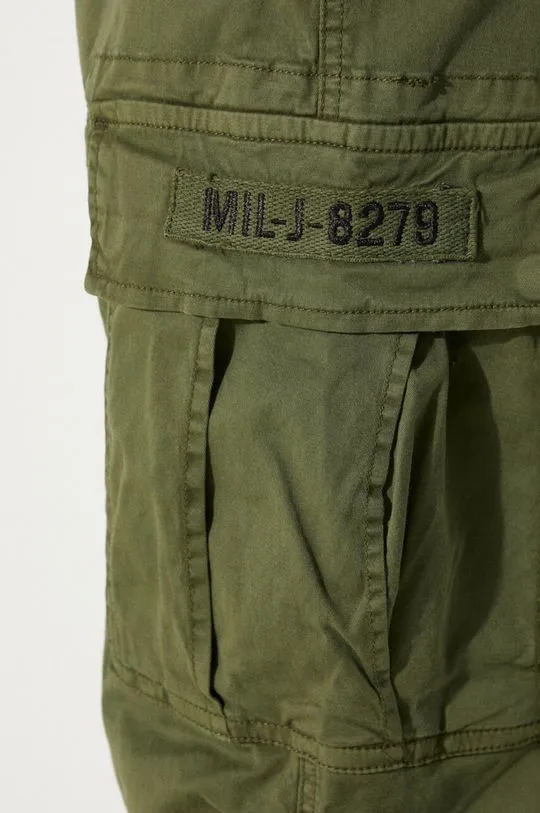 Alpha Industries trousers Squad Pant men's green color 188202