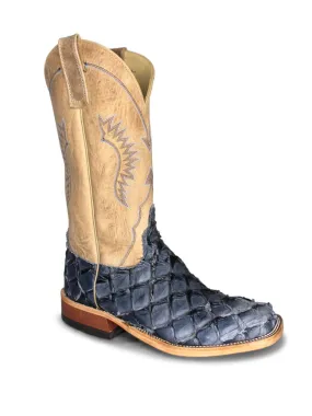 Anderson Bean Mens Ivory Navy Big Bass  Boots