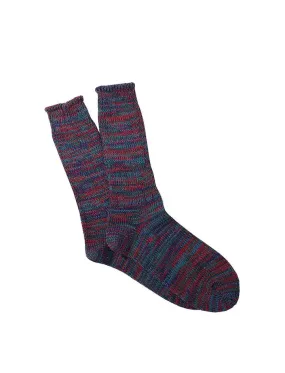 Anonymous Ism 5 Colour Mix Crew Socks Navy