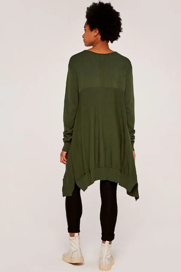 Apricot Co. Longline Side Button Jumper