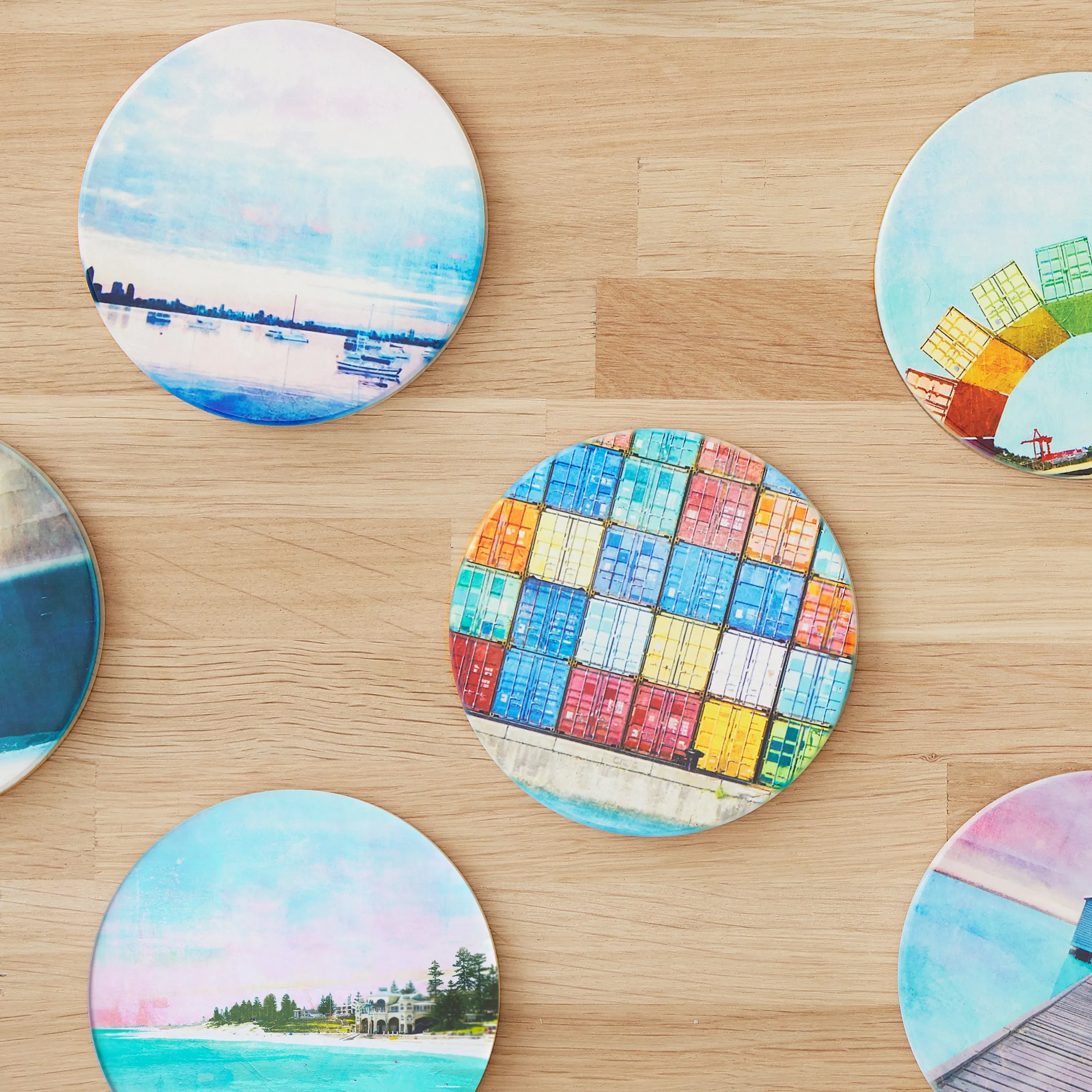 Australian Landscapes Multi-Buy Ceramic Coasters x 4