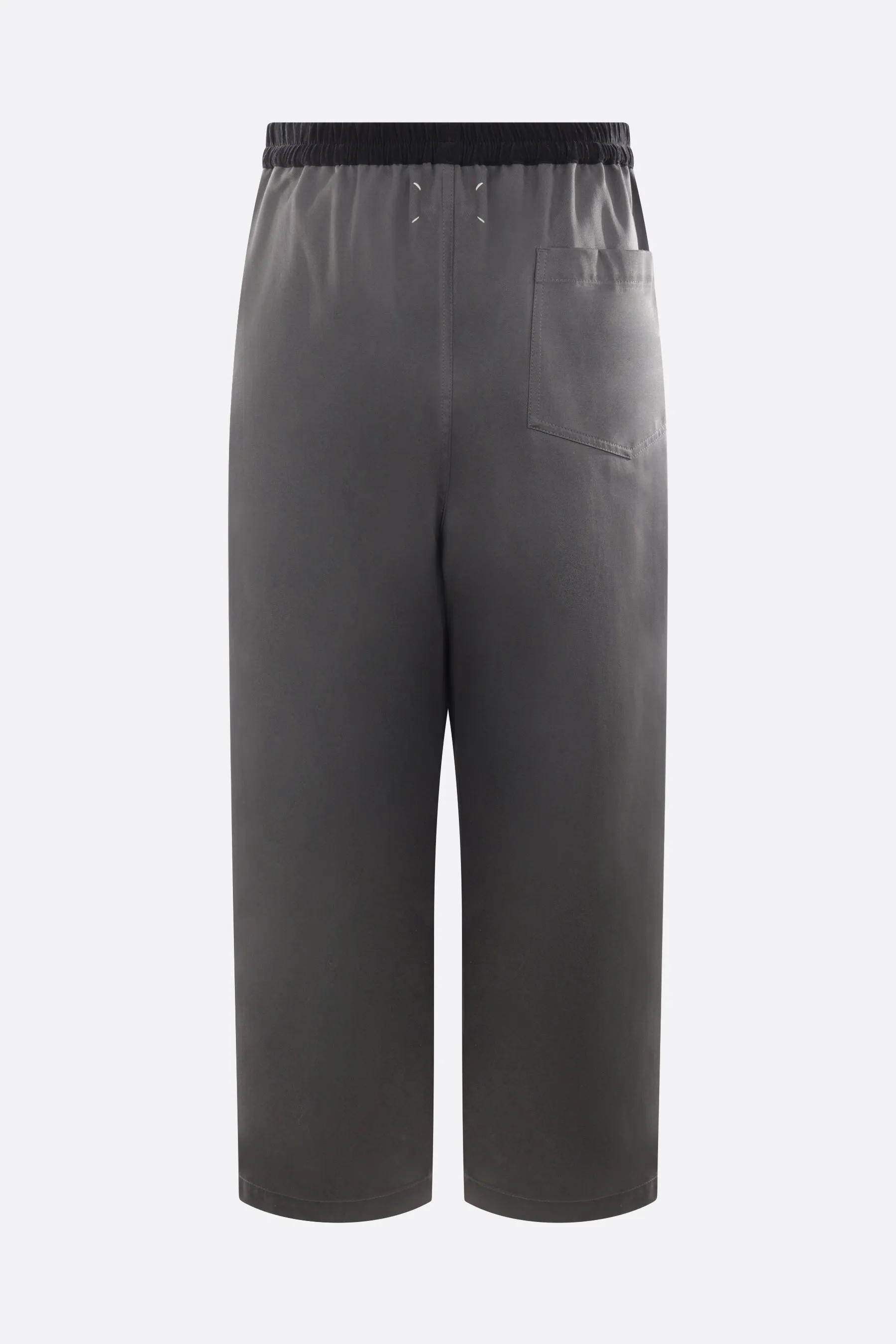 baggy-fit gabardine pants