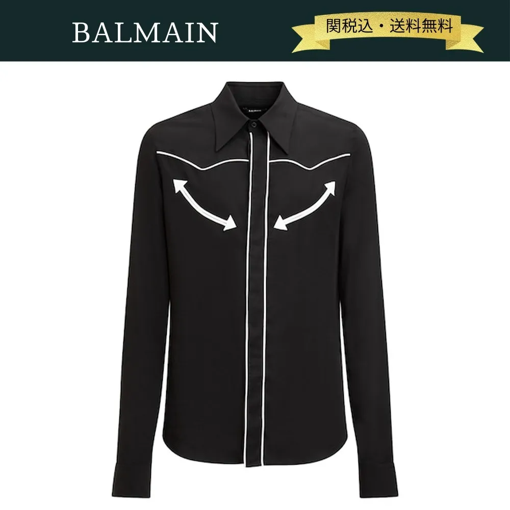 BALMAIN  |Long Sleeves Luxury Shirts