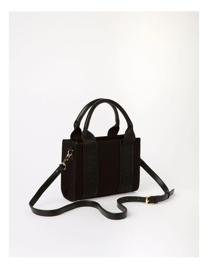 Barbados Mini Nero Tote Bag in Black