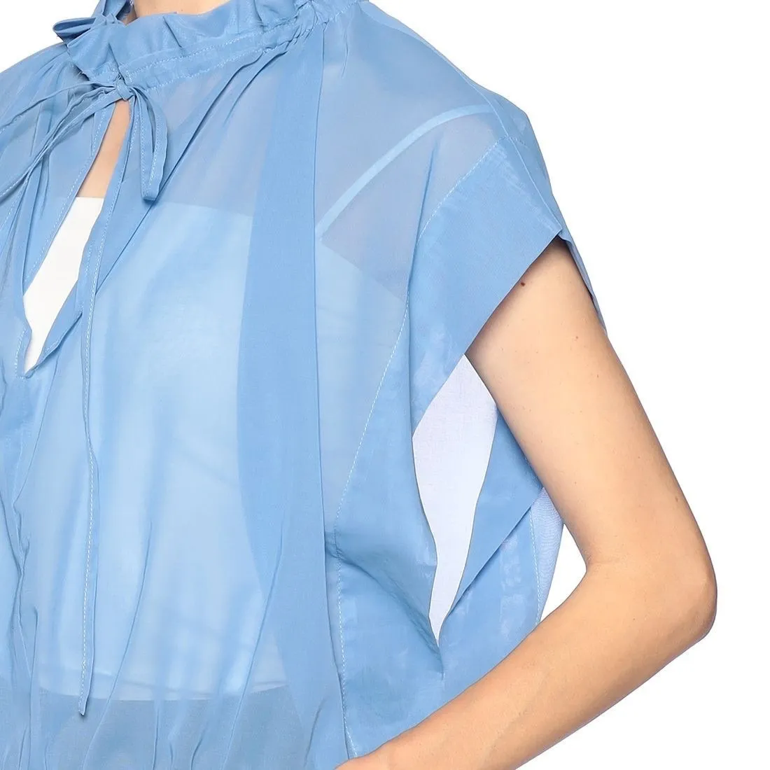 Barneys New York  |Plain Cotton Short Sleeves Shirts & Blouses