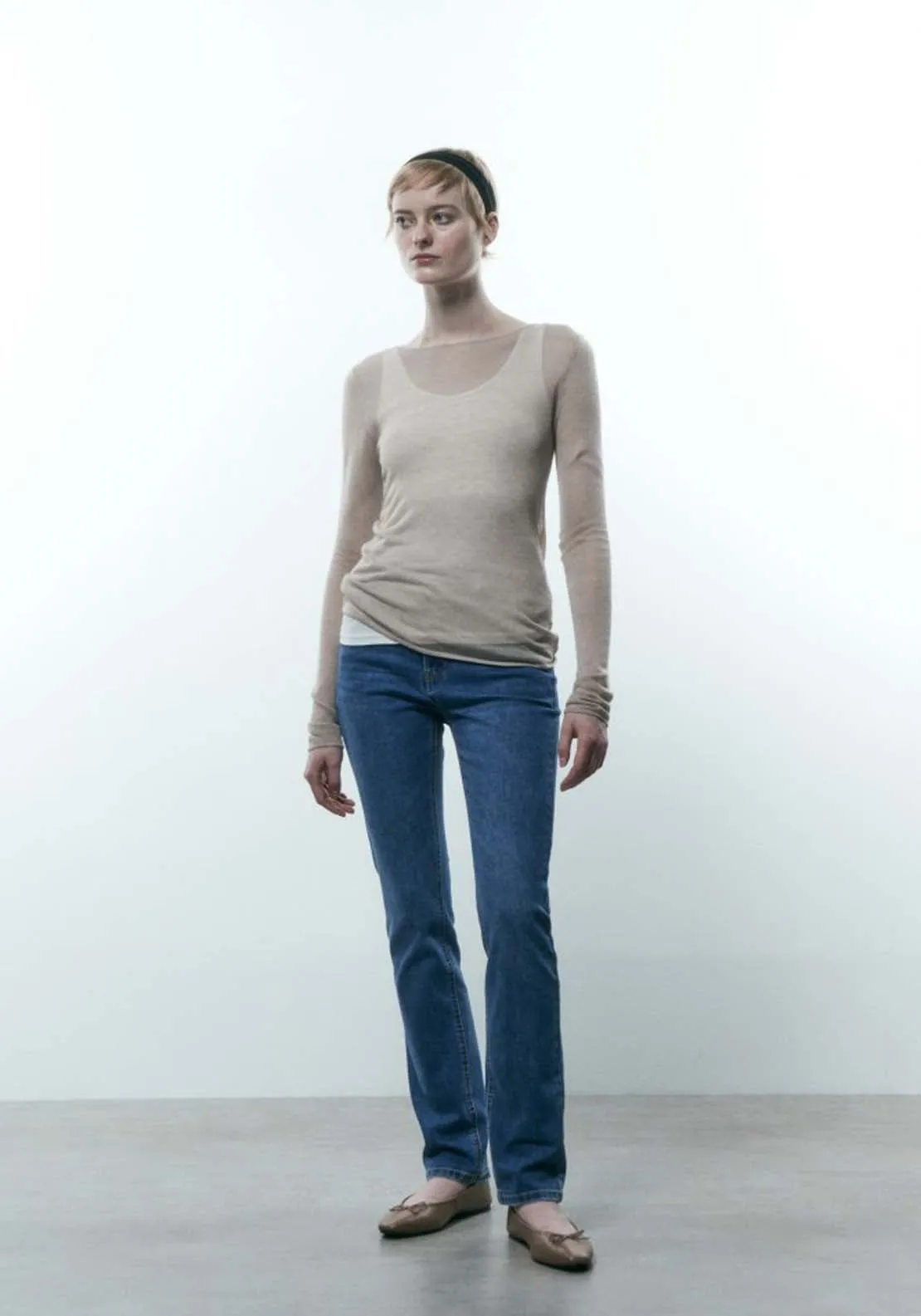 Basic straight-leg jeans - Blue