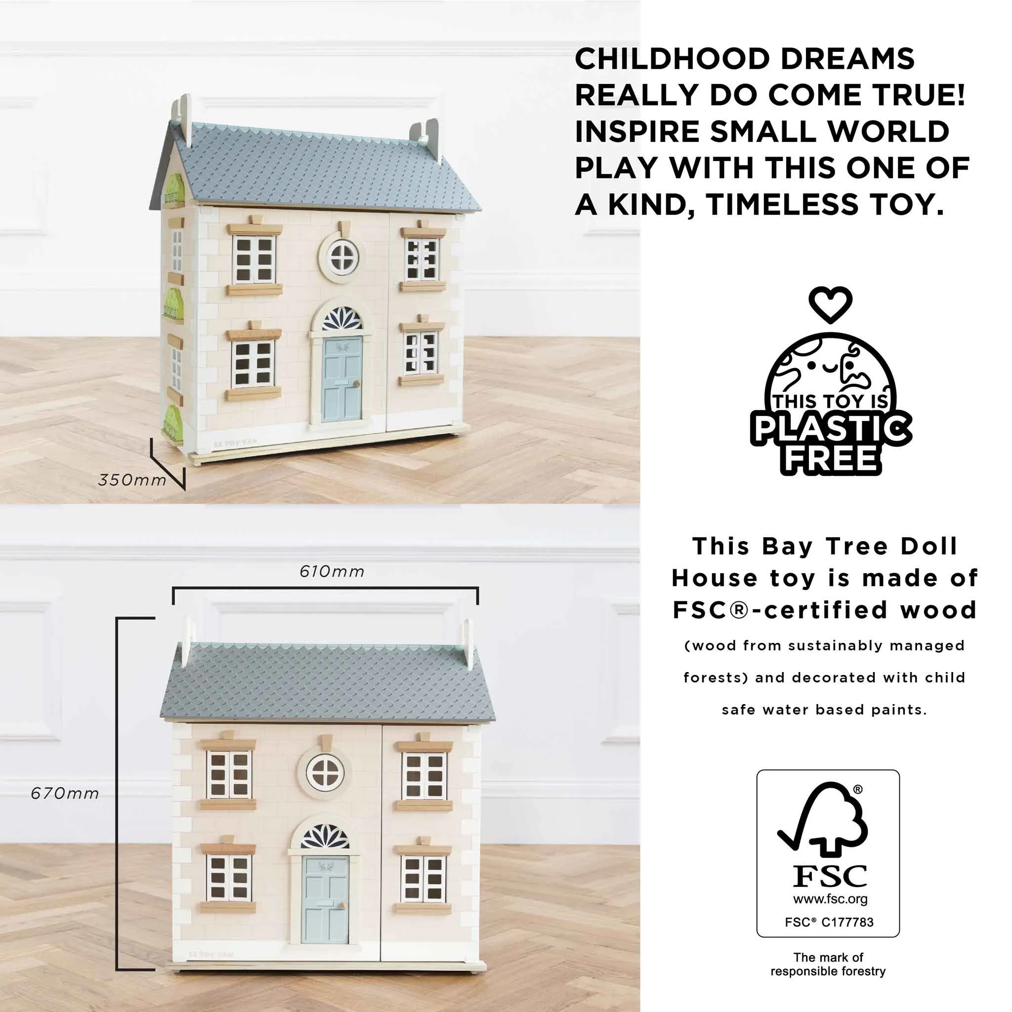 Bay Tree Wooden Dolls House