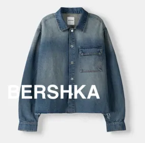 Bershka  |Denim Long Sleeves Shirts