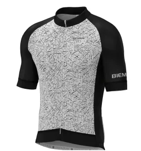 Biemme Sirio SS Cycling Jersey - Mens- Black/White - Size XL - Made in Italy