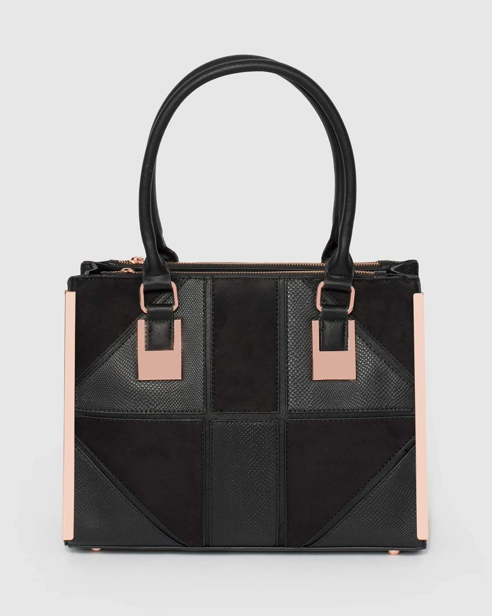 Black Lucy Square Tote Bag