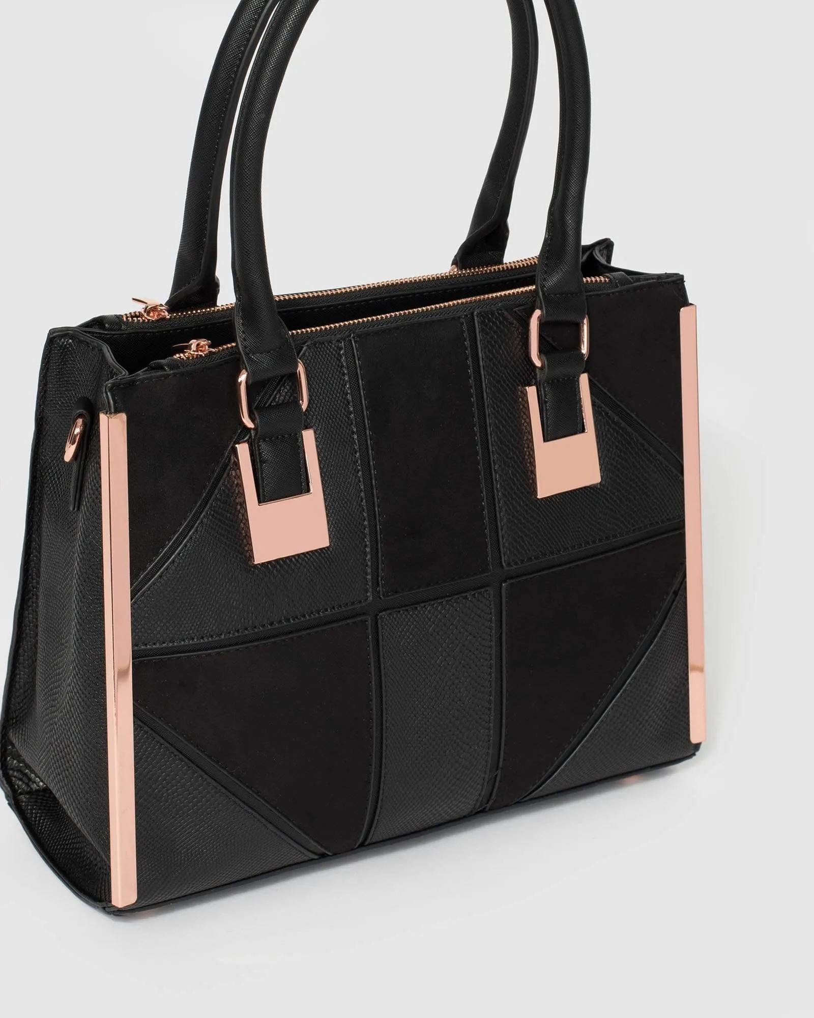 Black Lucy Square Tote Bag