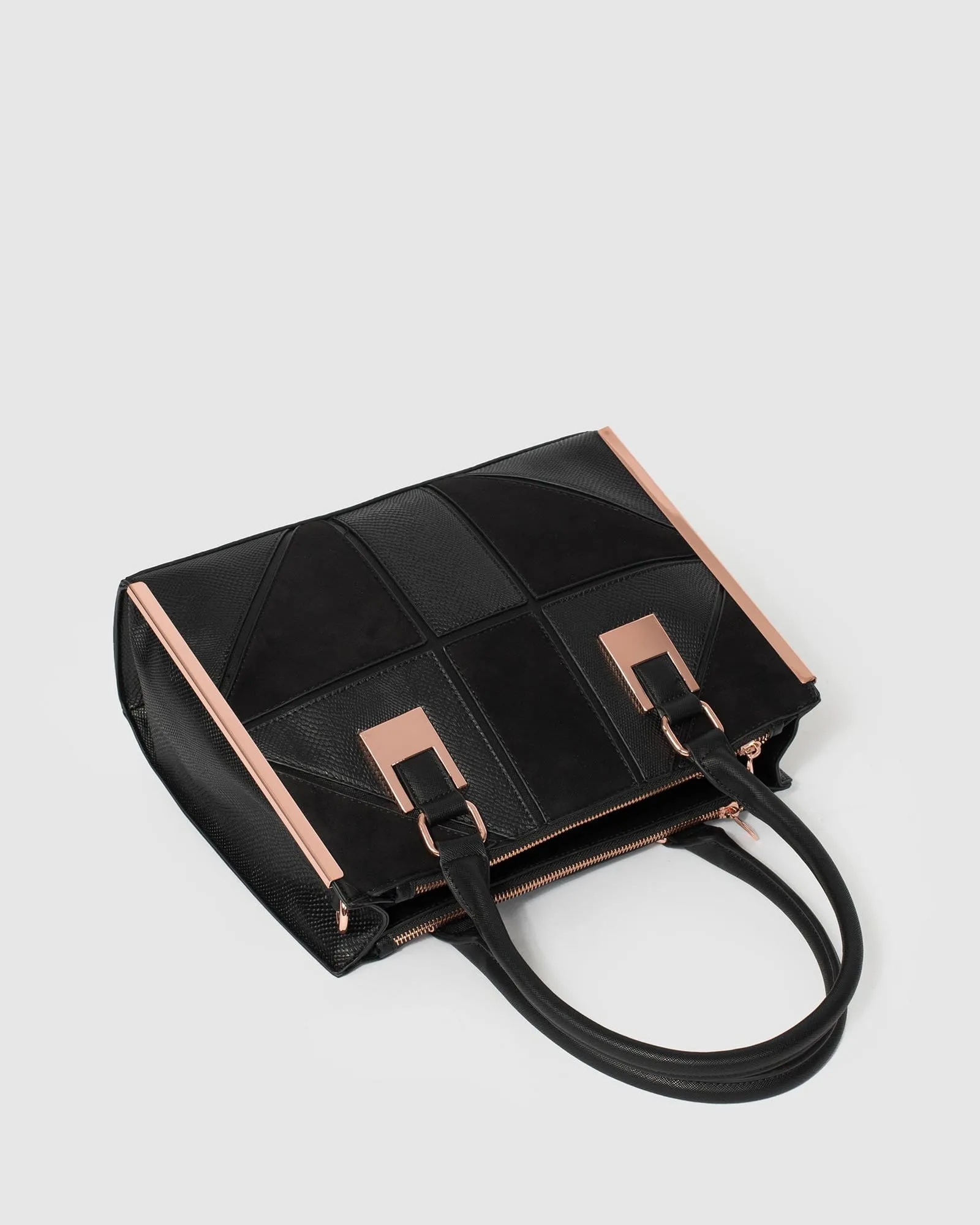 Black Lucy Square Tote Bag