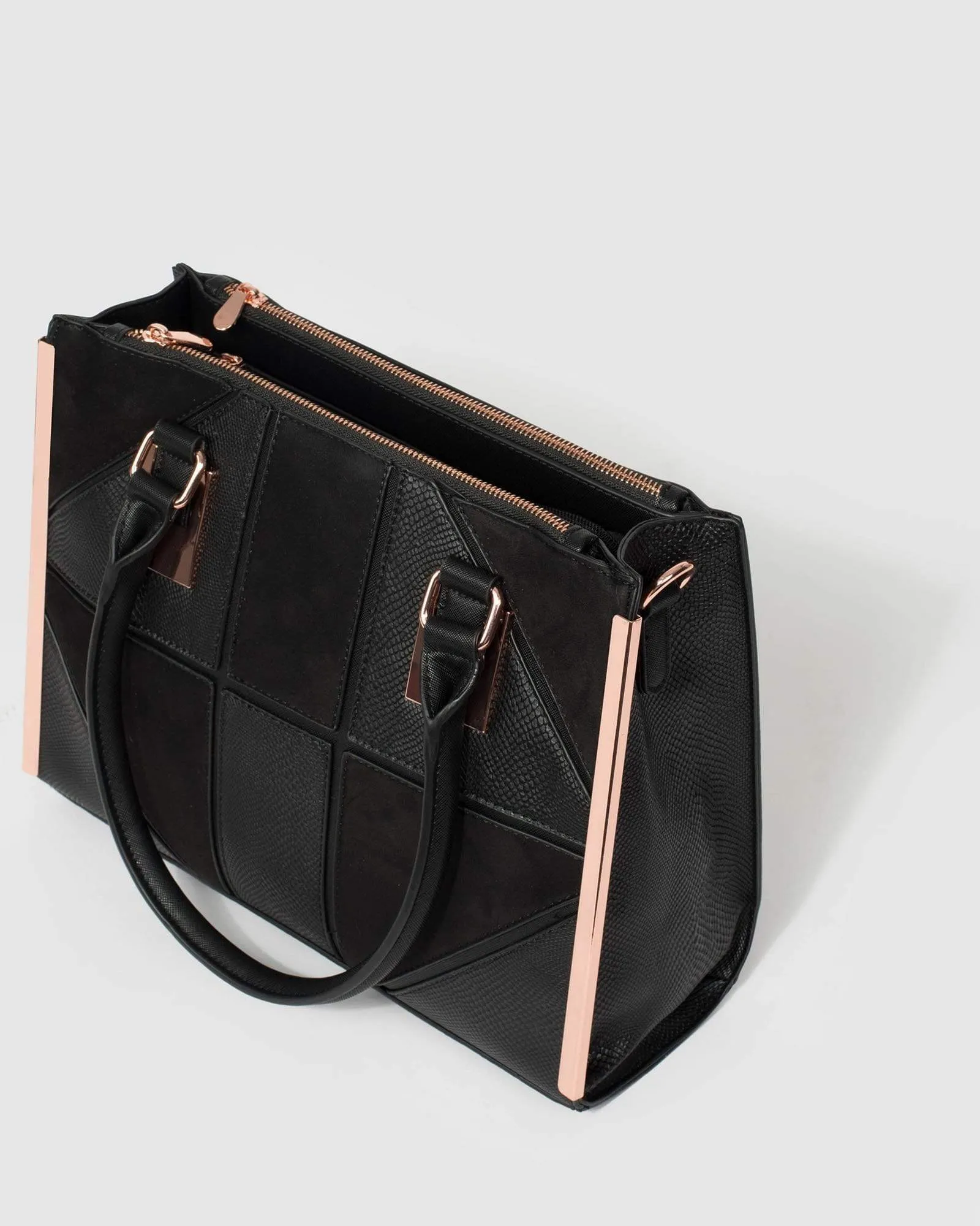 Black Lucy Square Tote Bag