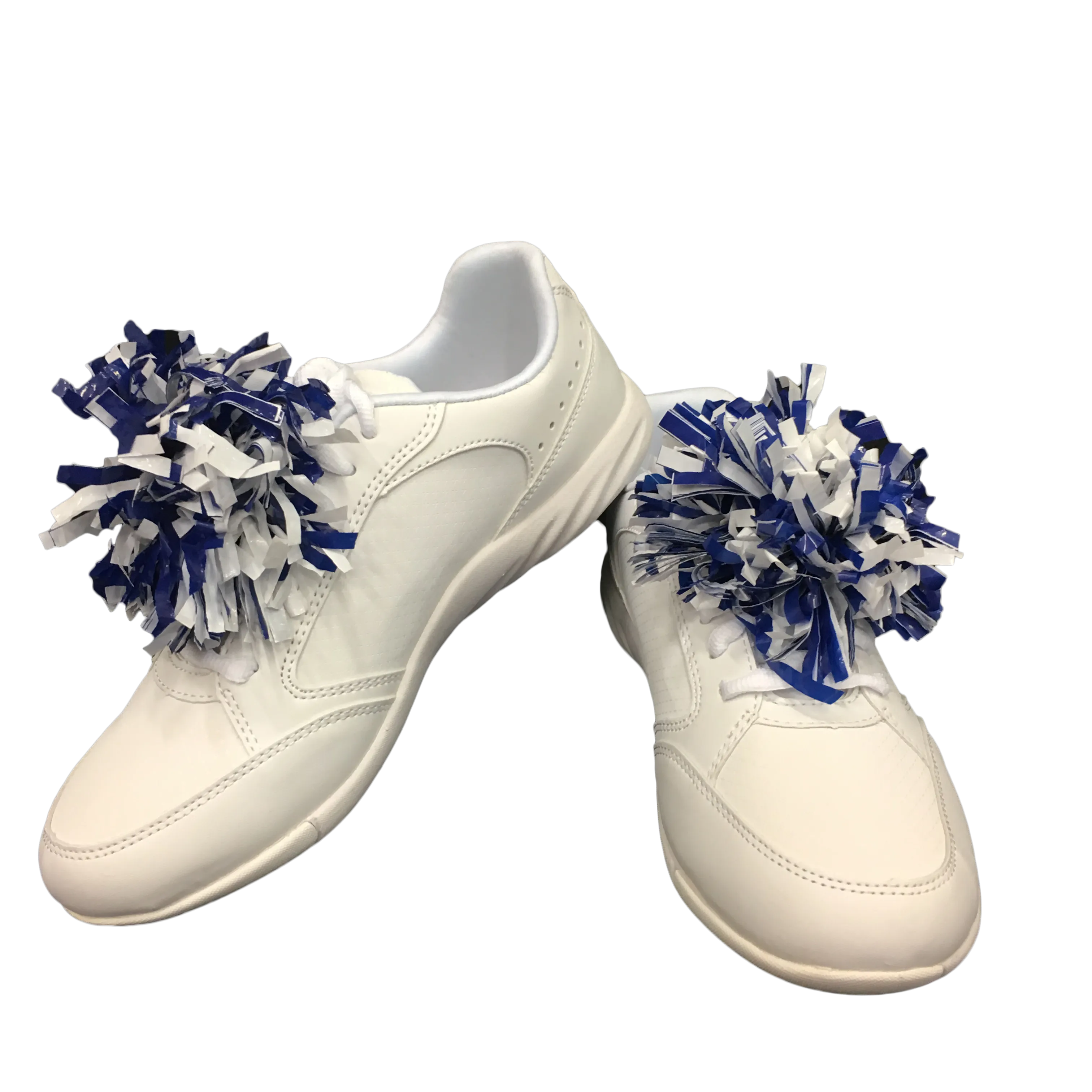 Blue / White mini-pom