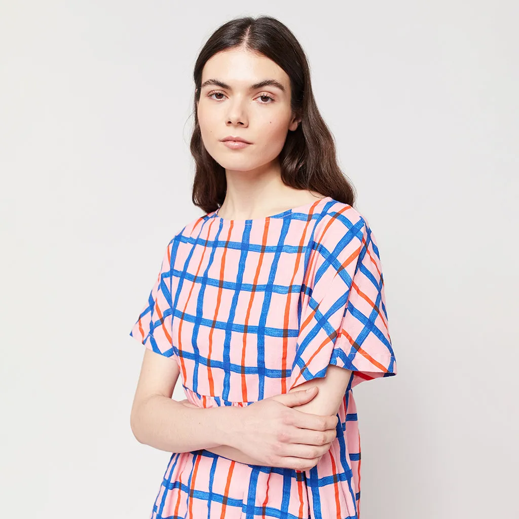 Bobo Choses Woman Dress Pink Checks