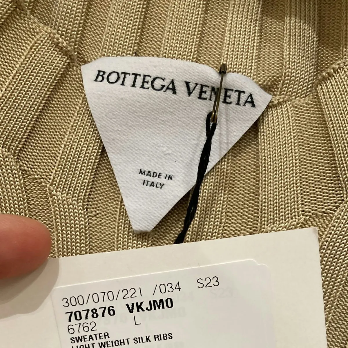 BOTTEGA VENETA  |Silk Long Sleeves Plain Elegant Style Outlet