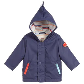 Boys Blue Dinosaur Raincoat