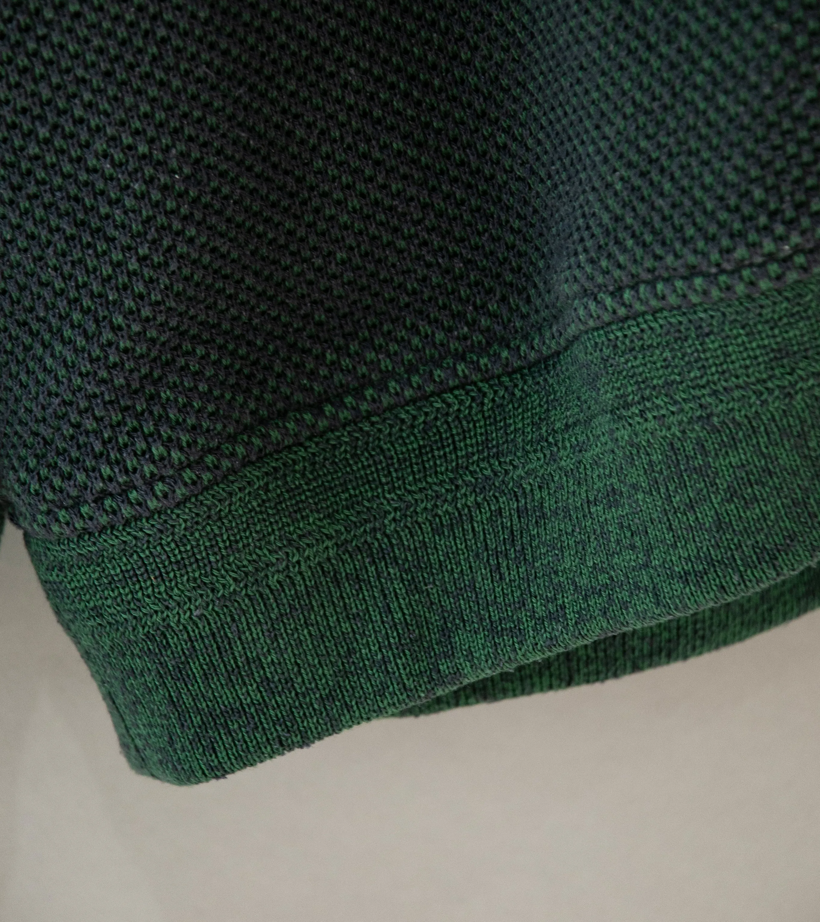 Cale 'Silk Cotton Pique Cardigan' (Green)