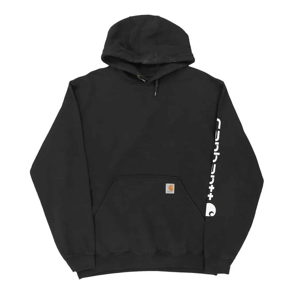 Carhartt Hoodie - Large Black Cotton Blend