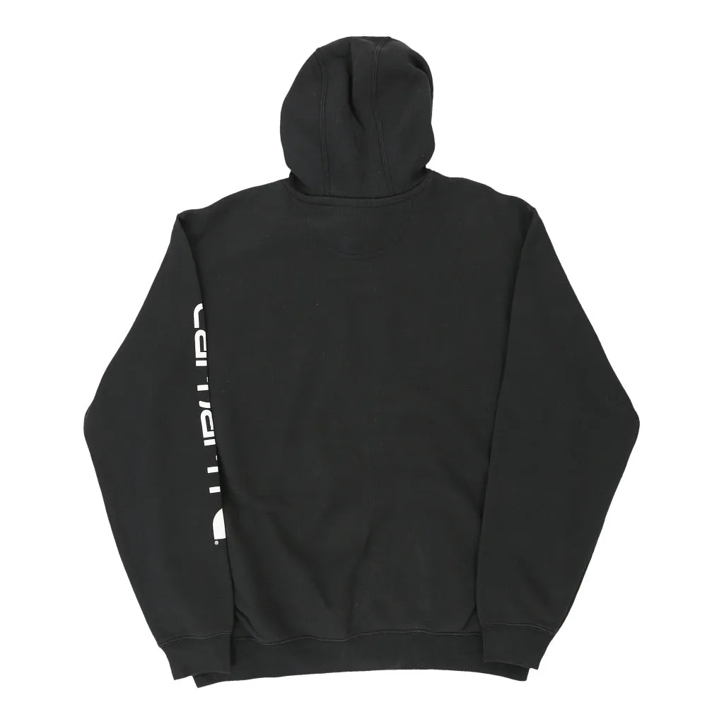 Carhartt Hoodie - Large Black Cotton Blend