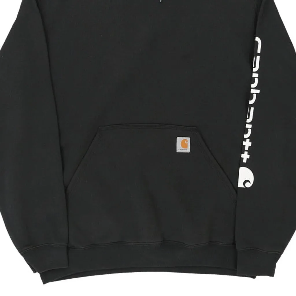 Carhartt Hoodie - Large Black Cotton Blend