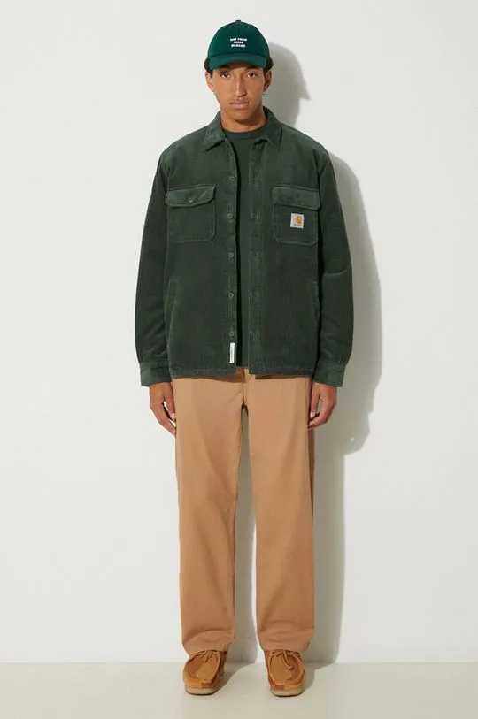 Carhartt WIP cotton trousers Flint Pant beige color I029919.2FSGD