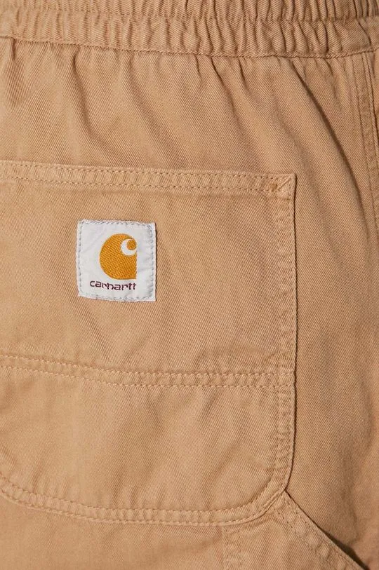 Carhartt WIP cotton trousers Flint Pant beige color I029919.2FSGD