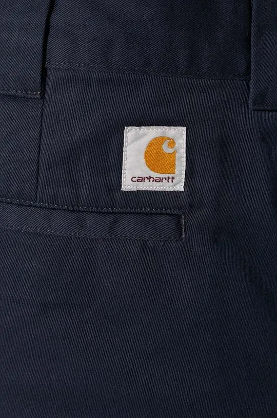 Carhartt WIP trousers Master Pant men's navy blue color I034233.1C02