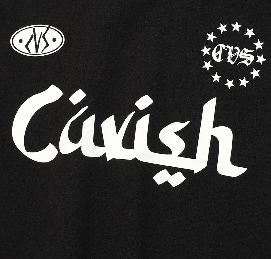 CAVISH  |Unisex Street Style Long Sleeves Logo Sweatshirts