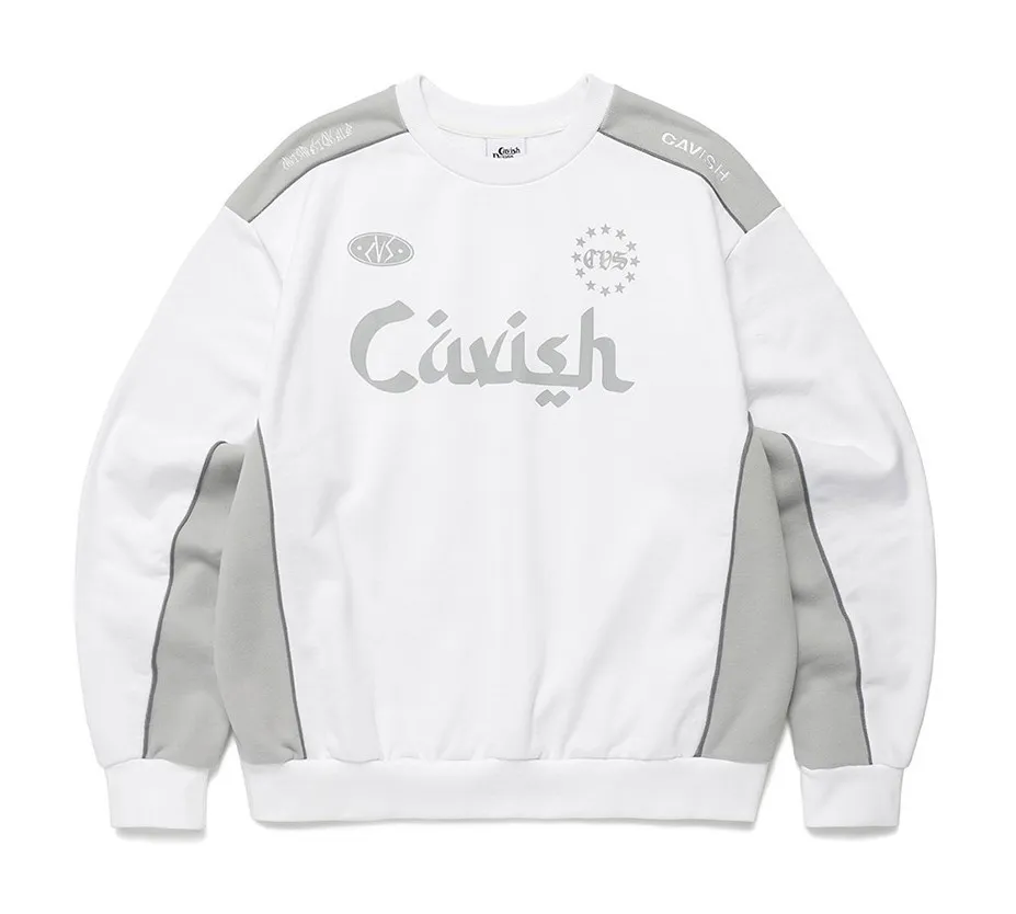 CAVISH  |Unisex Street Style Long Sleeves Logo Sweatshirts