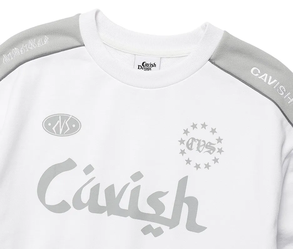 CAVISH  |Unisex Street Style Long Sleeves Logo Sweatshirts