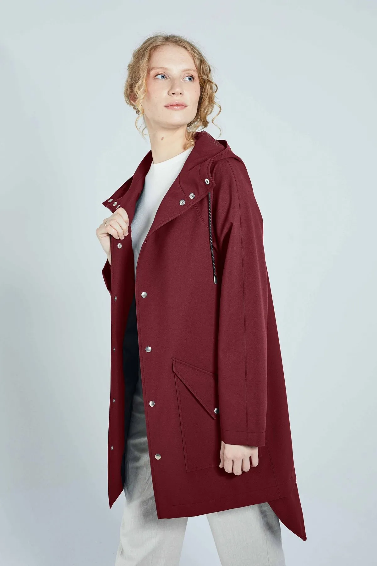 CITY RAINCOAT - BURGUNDY