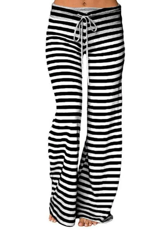 Comfortable Striped Women Pants