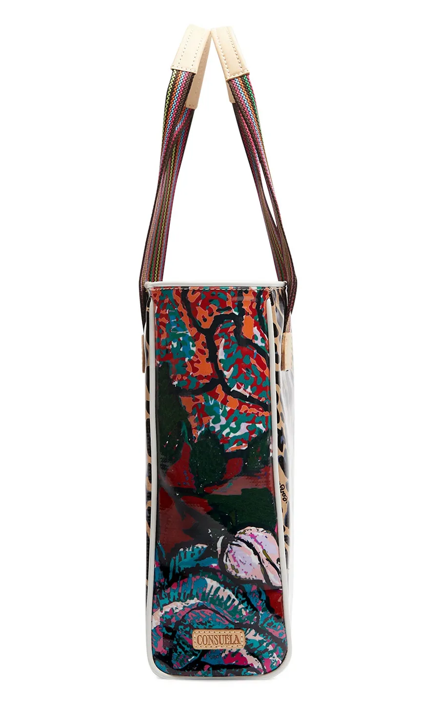 Consuela Mel Leopard and Floral Print Chica Tote Bag