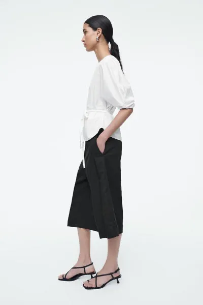 COS  |Casual Style Plain Short Sleeves Elegant Style Formal Style