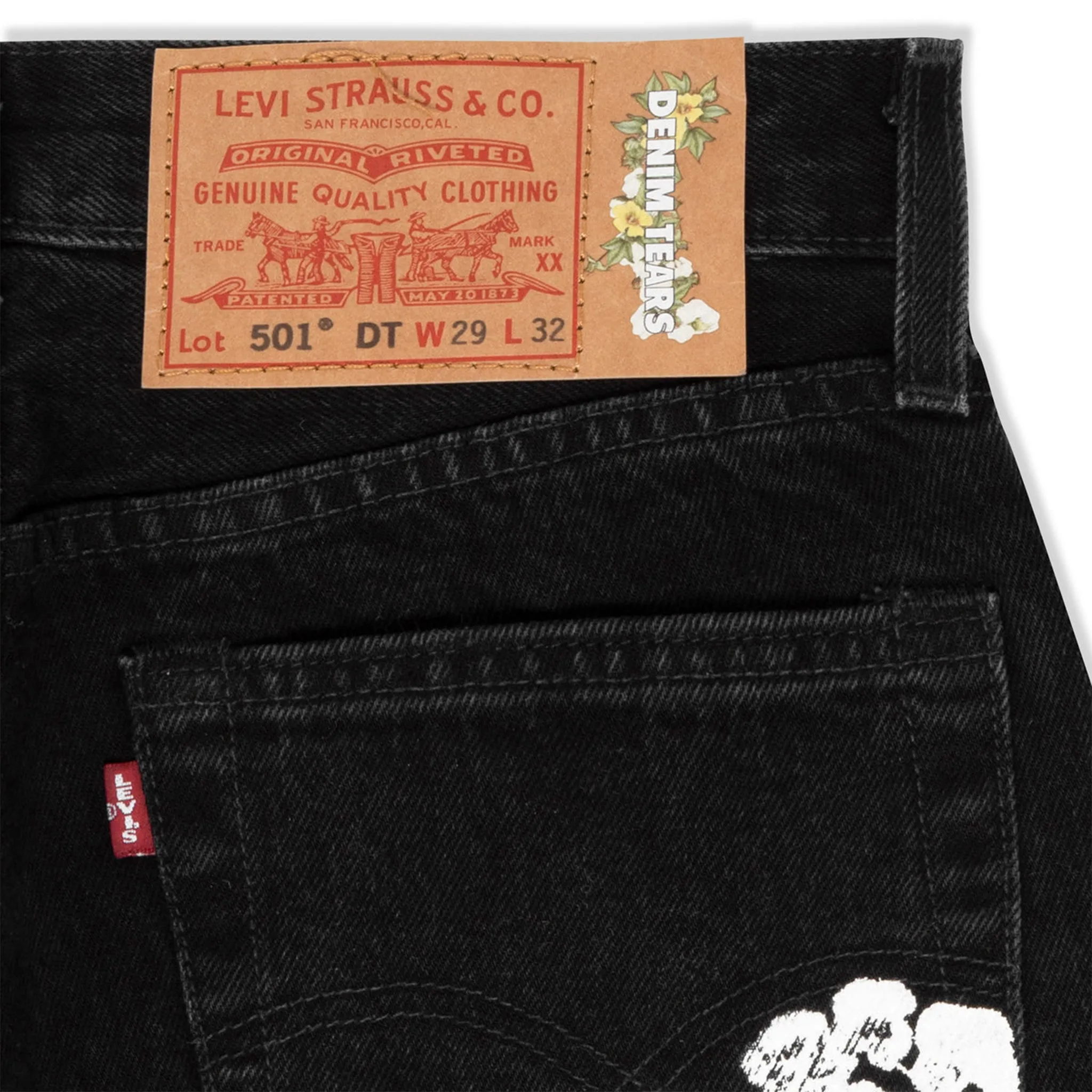 Denim Tears x Levi's Cotton Wreath Jeans Black