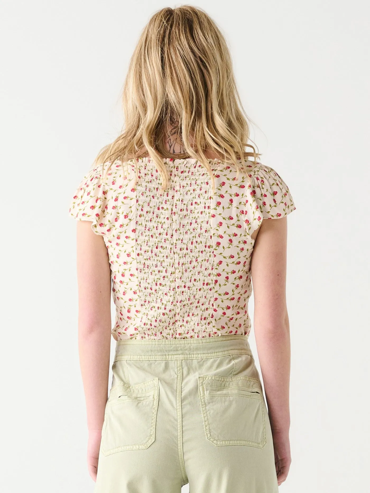 DEX Sweetheart Floral Top