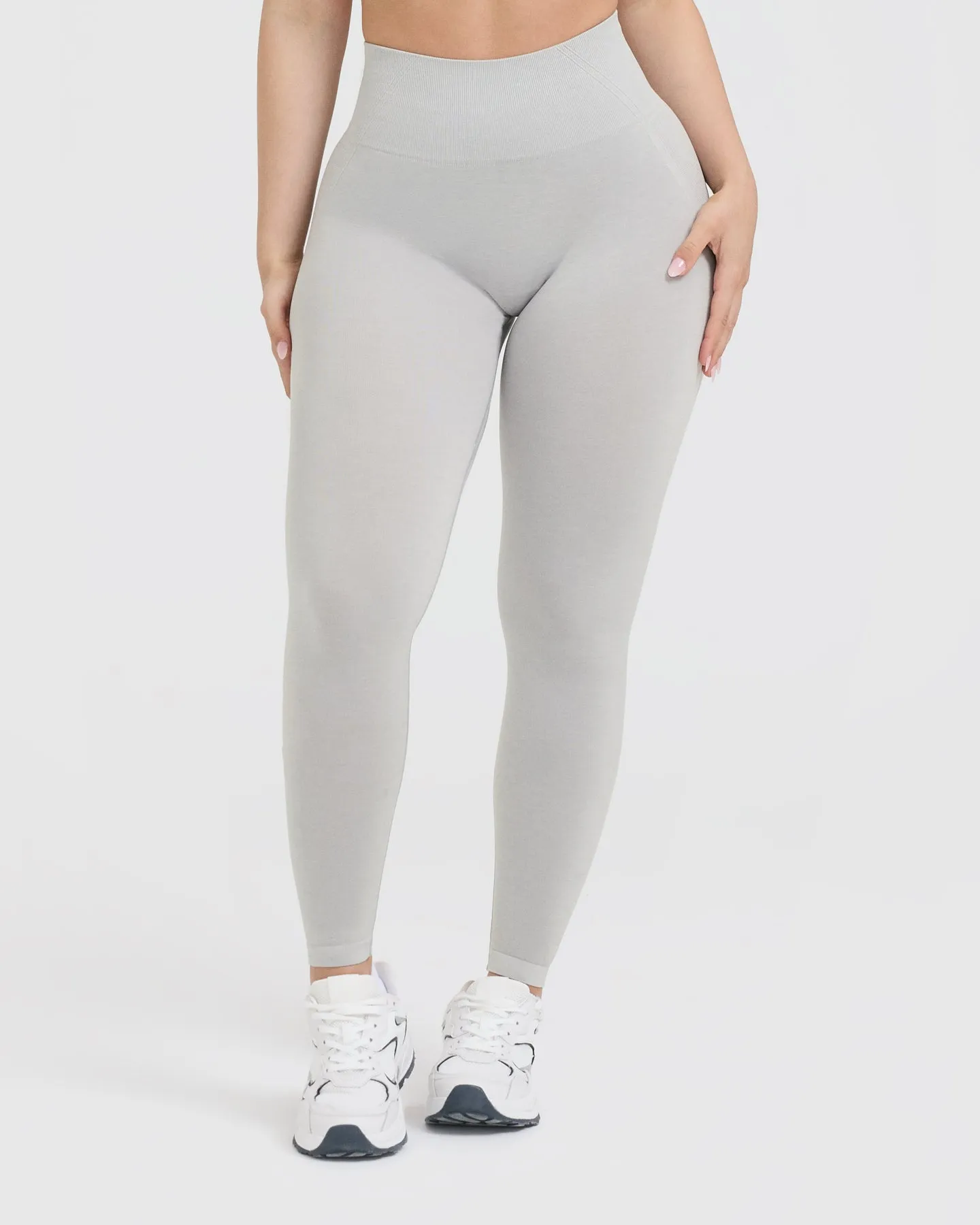 Effortless Seamless Leggings | Light Grey Marl