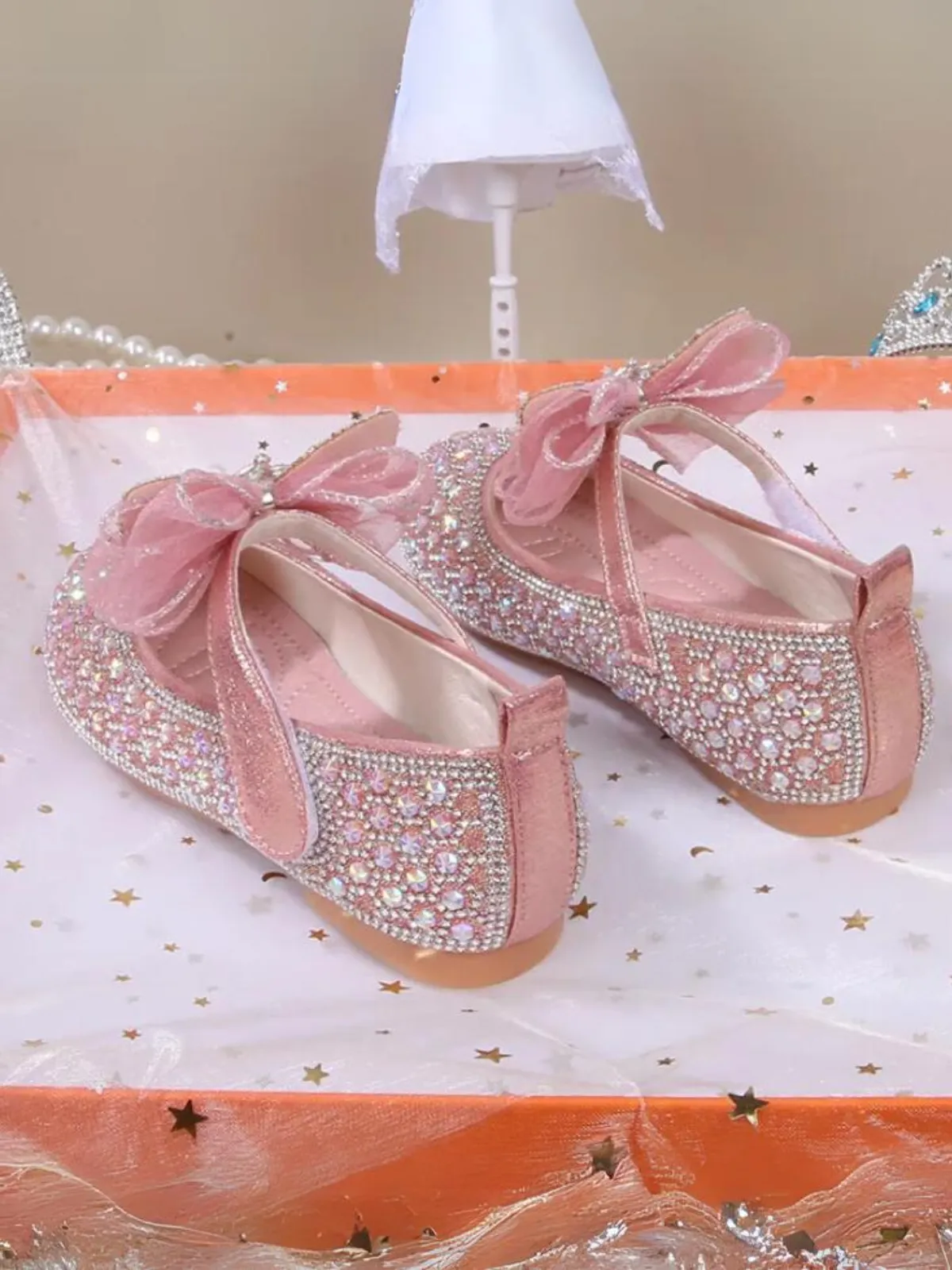 Extraordinary Moments Sparkly Bow Mary Jane Shoes By Liv and Mia