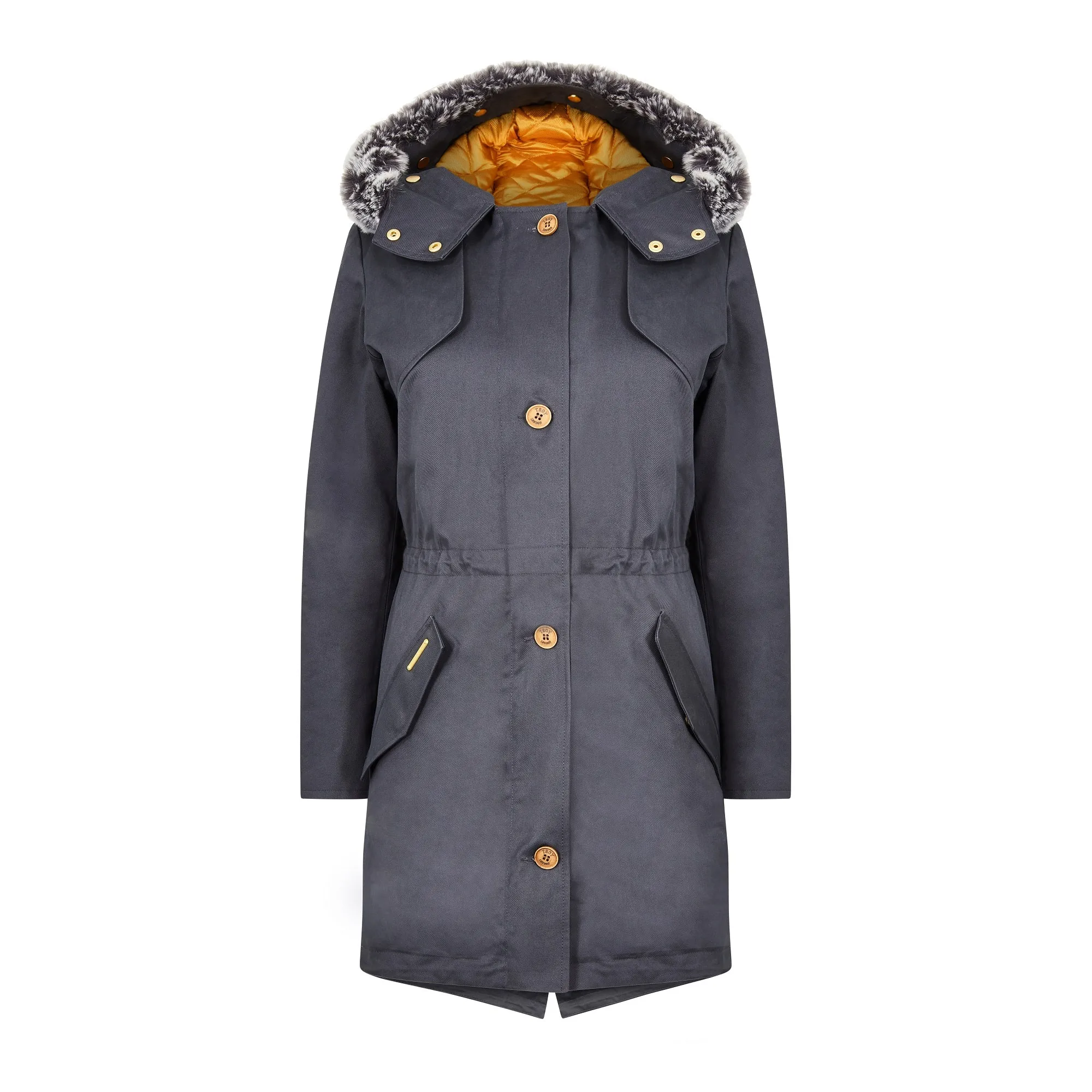 Fairweather Parka in Blue - Faux