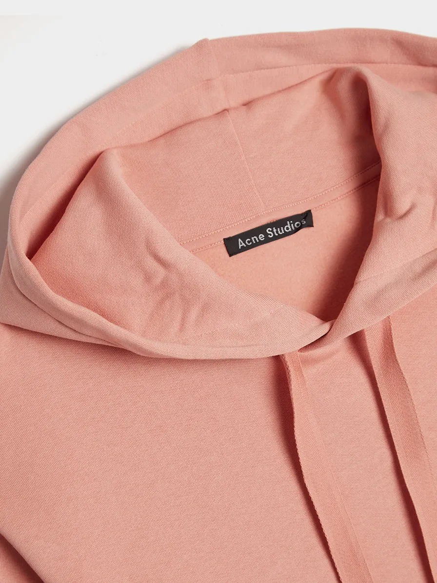 Ferris Face Hooded Sweatshirt, Pale Pink