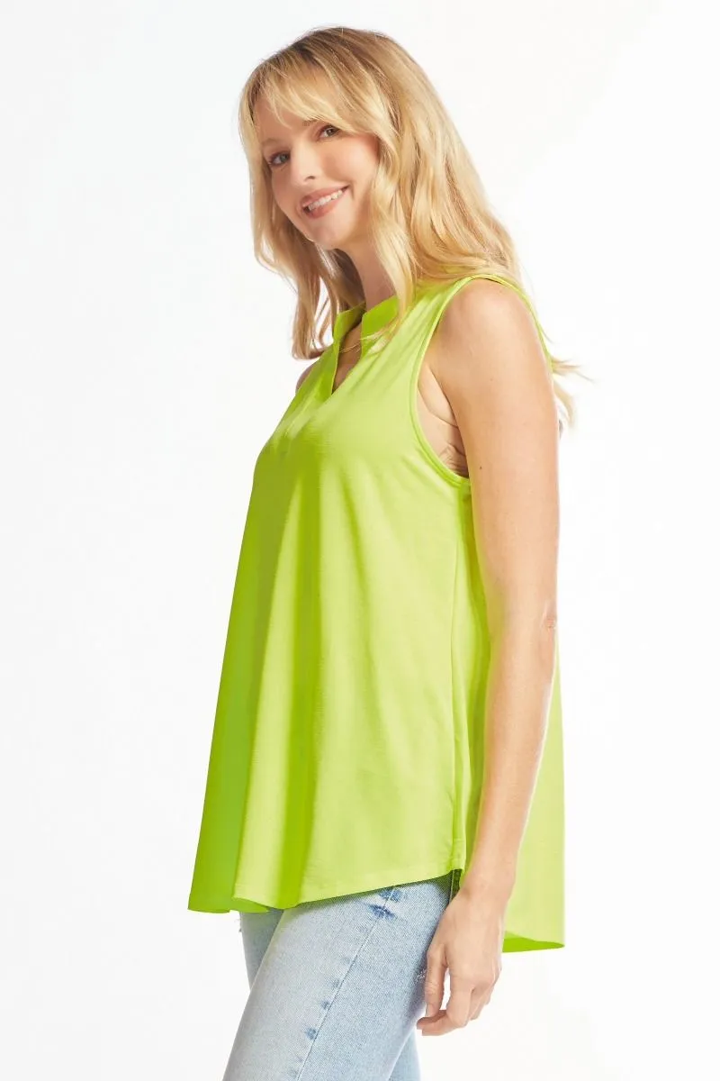 Figure It Out Tank Top - Neon Green