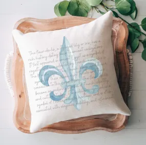 Fleur de Lis Definition Pillow