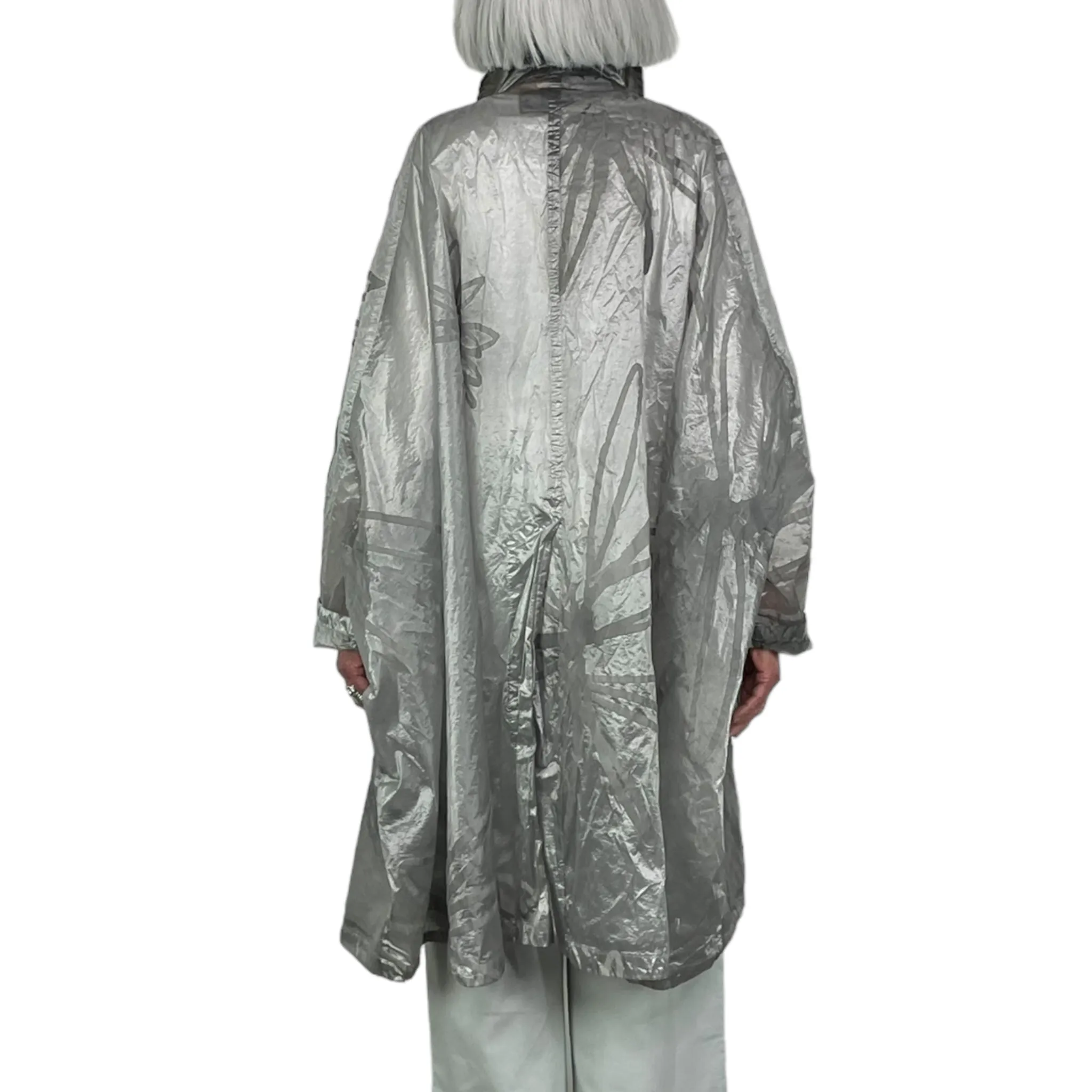 FLOCK PRINTED RAINCOAT