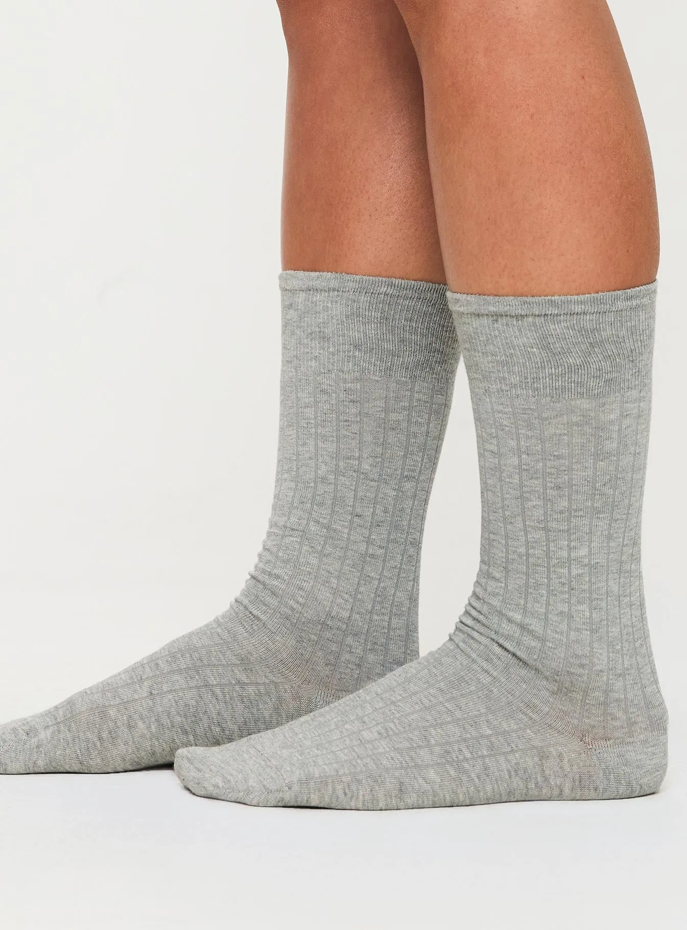 Galatea Crew Socks Grey