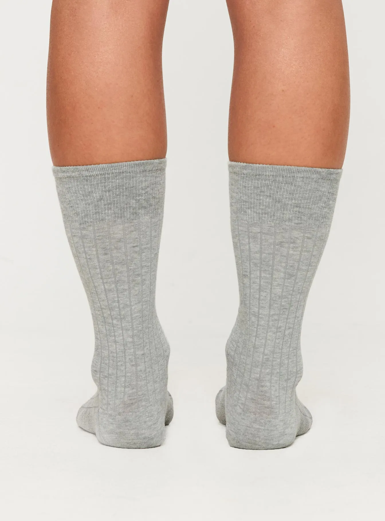 Galatea Crew Socks Grey