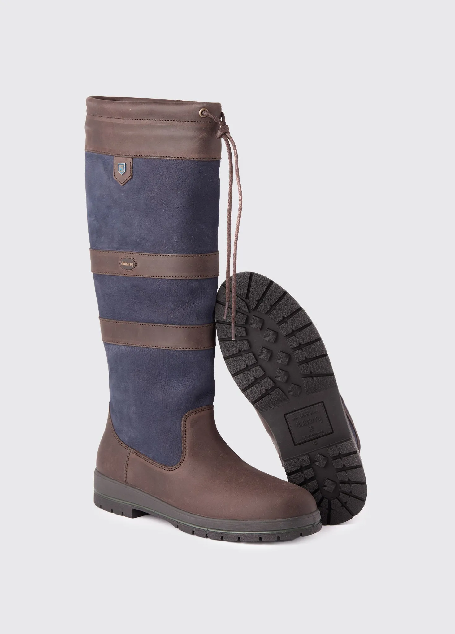 Galway Ladies Country Boot  - Navy/Brown